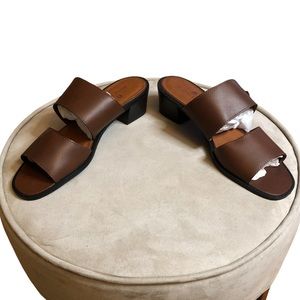 ETIENNE AIGNER, Brand NEW without tags, size 10, Brown Leather Sandals